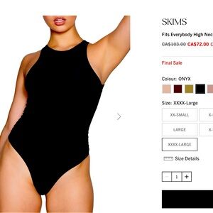 SKIMS fits everybody high neck bodysuit